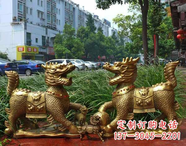 南通铜雕麒麟神兽