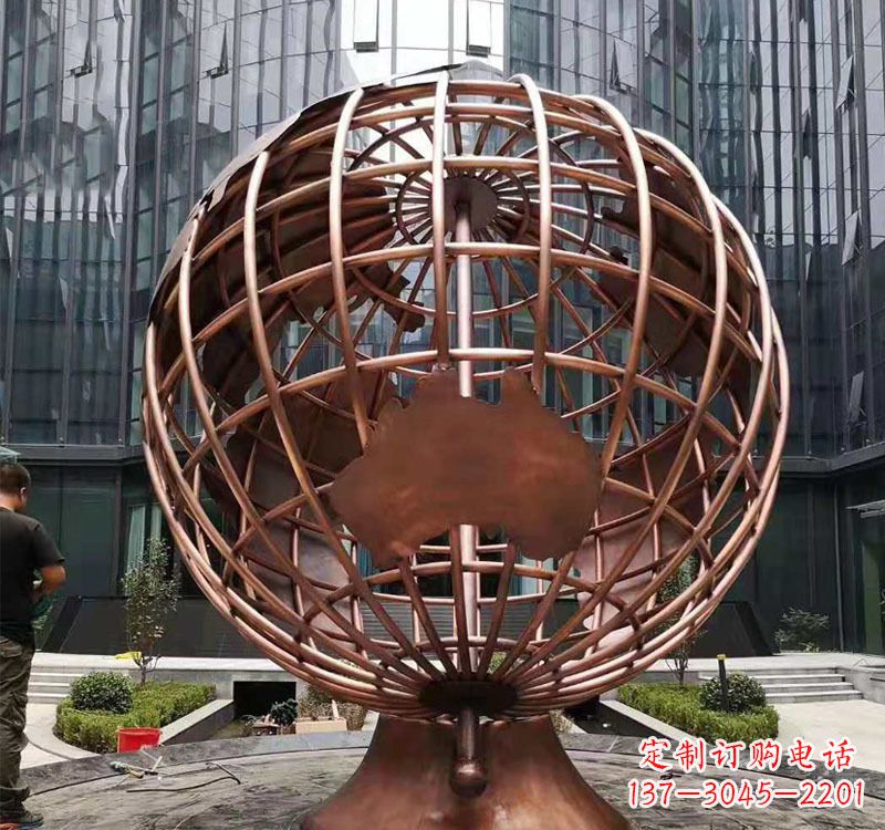 南通铜雕企业地球仪