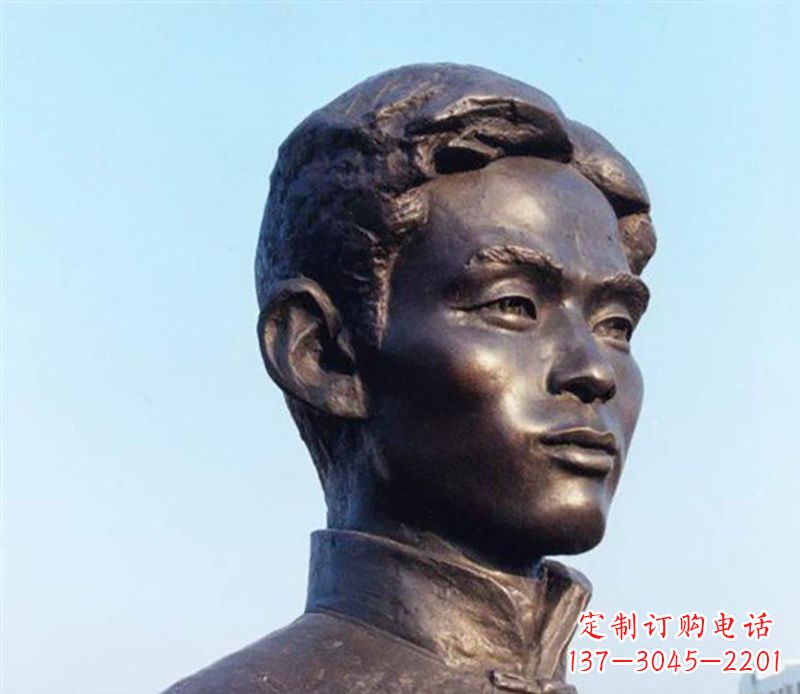 南通铜雕人物头像