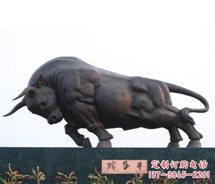 南通铜雕孺子牛动物雕塑