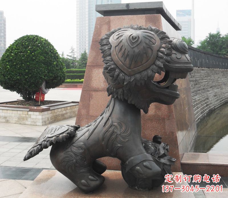 南通铜雕狮子