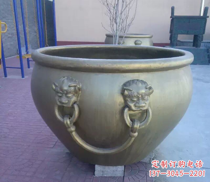 南通铜雕水缸