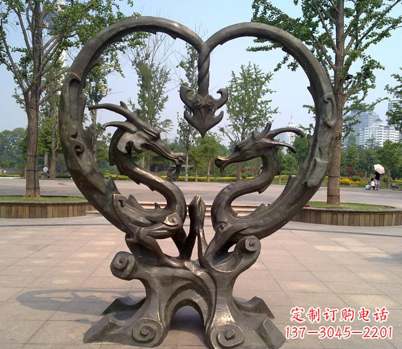 南通铜雕双龙戏珠