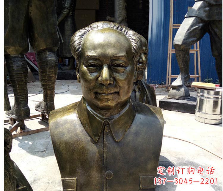 南通铜雕伟人毛主席胸像