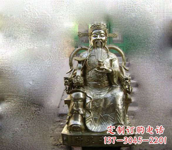 南通铜雕文财神