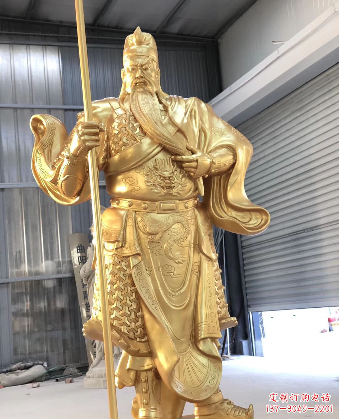 南通铜雕武财神雕塑