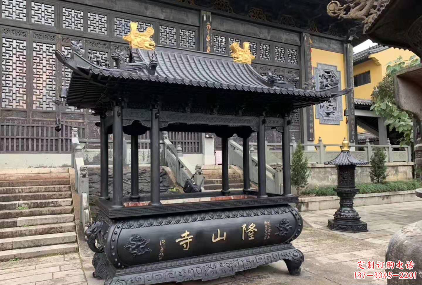 南通铜雕香炉寺庙景观户外摆件