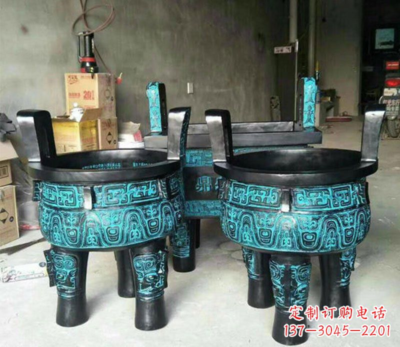 南通铜雕香炉寺庙香炉雕塑