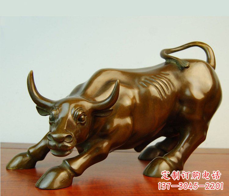 南通铜雕小区动物牛摆件