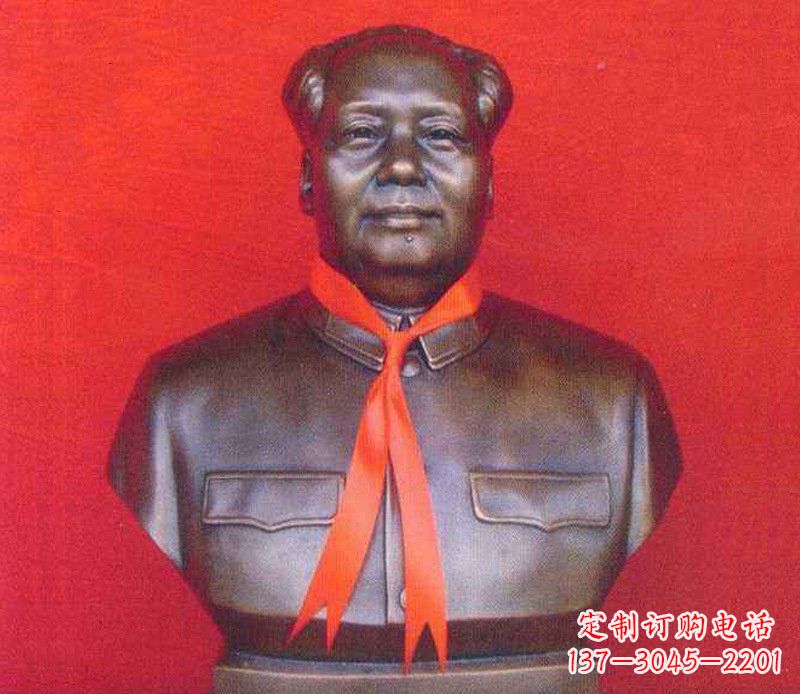 南通铜雕校园红领巾主席雕塑摆件