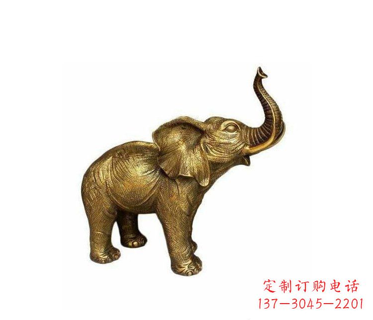 南通铜雕园林动物小象雕塑