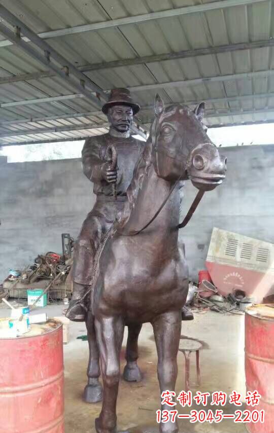 南通铜雕园林动物马雕塑