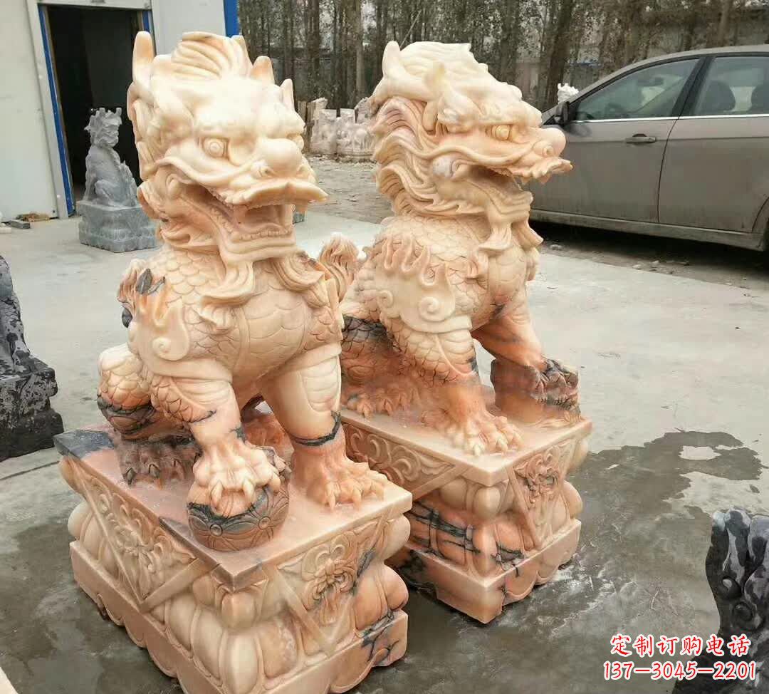 南通晚霞红酒店麒麟门墩