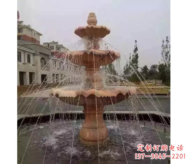 南通晚霞红喷泉雕塑