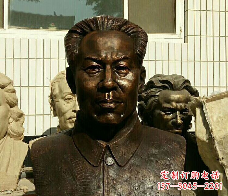 南通伟人刘少奇胸像铜雕