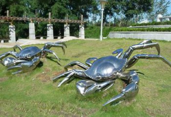 南通精美不锈钢螃蟹雕塑