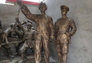 南通青年时期毛主席铜雕，纪念未来的英雄