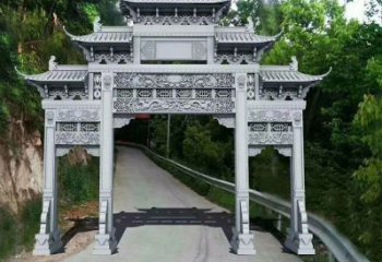 南通青石牌坊雕塑，演绎精致经典