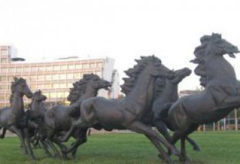 南通群马公园动物铜雕，让艺术描绘你的故事