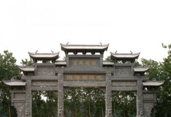 南通专业定制湿地公园石雕牌楼