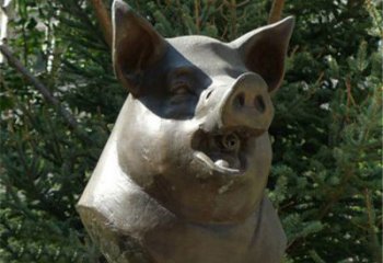 南通十二生肖猪首铜雕，让你敬佩万年历史的艺术精髓
