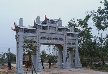 南通领雕塑专业定制仿古牌坊雕塑，拥有多年专业…