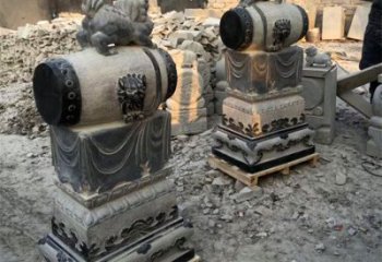 南通定制大象雕塑石雕门墩，传承中国古典文化