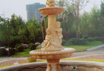 南通石雕喷泉龙头——美观优雅的水景定制