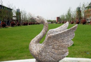 南通优雅迷人的天鹅雕塑