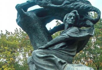 南通世界名人19世纪波兰作曲家肖邦创意雕塑