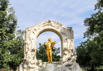 南通世界名人古典主义作曲家莫扎特公园铜雕像