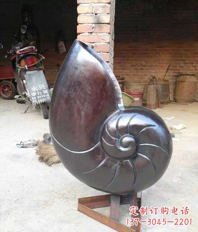 南通蜗牛公园景观动物铜雕