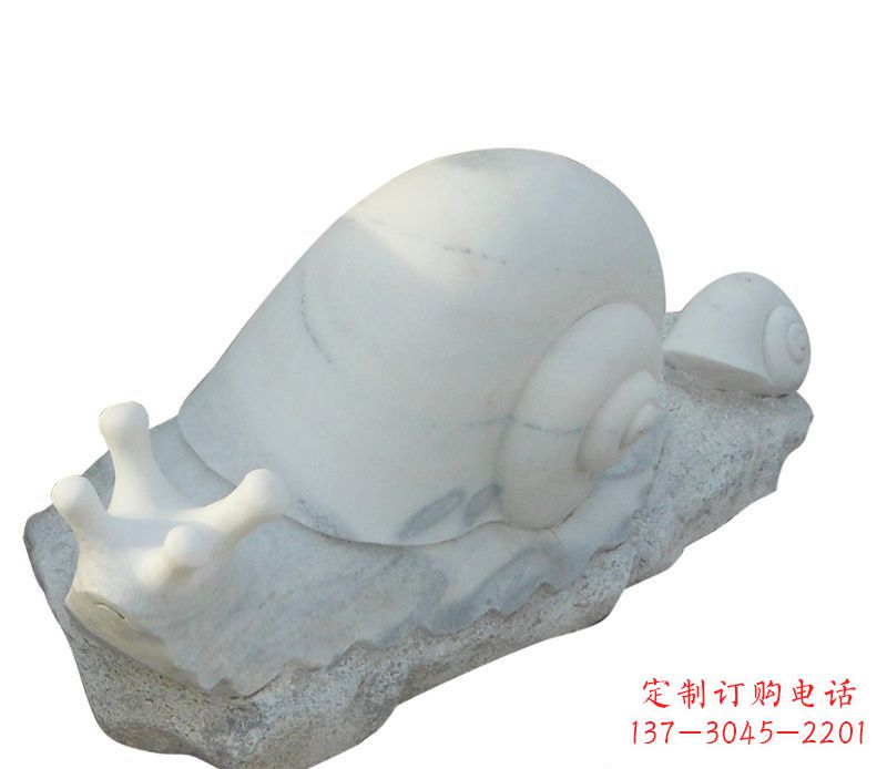 南通蜗牛石雕公园动物摆件