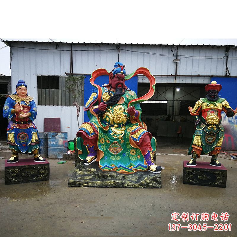 南通武财神关公彩绘雕塑