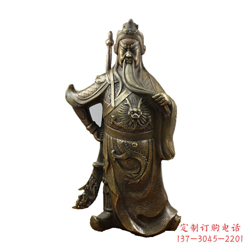 南通武财神关公风水铜雕