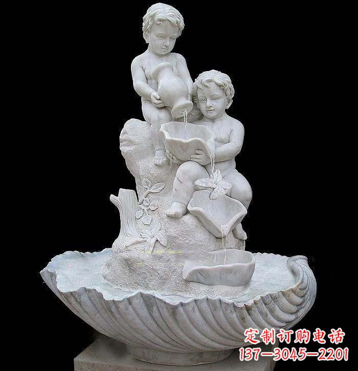 南通西方儿童喷泉石雕