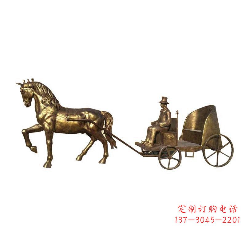 南通西方马车铜雕