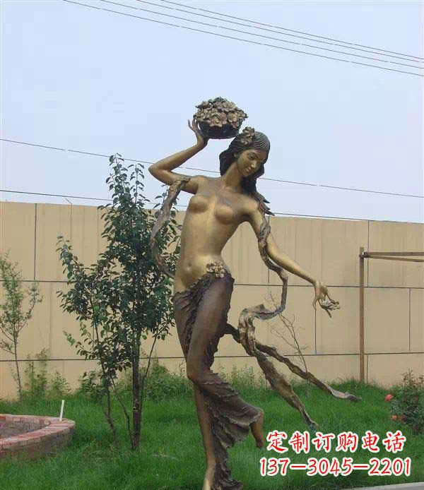 南通西方美女公园人物铜雕
