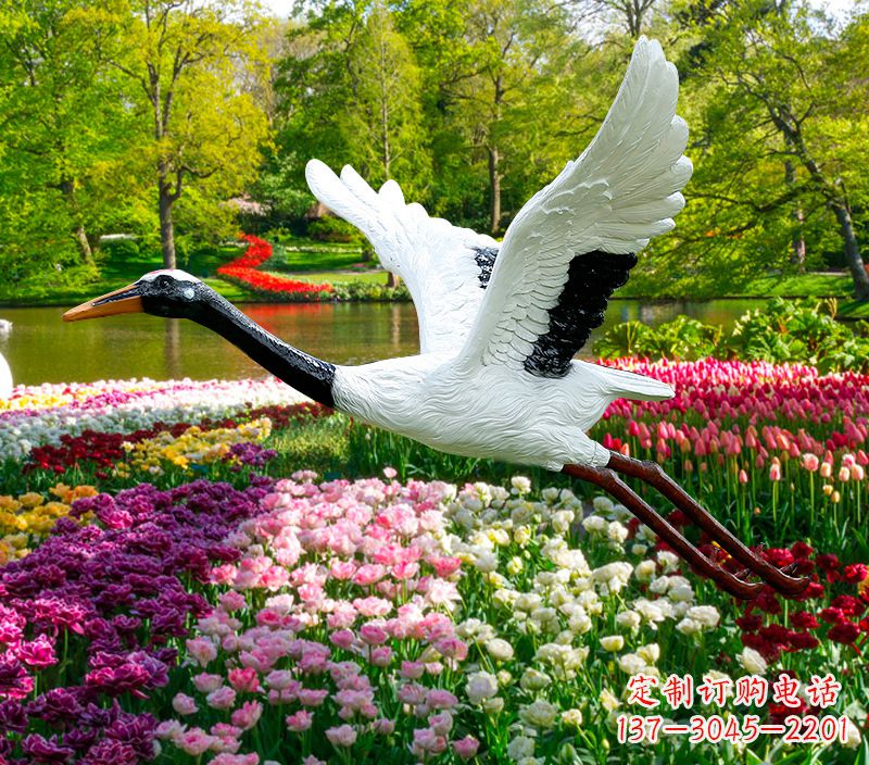 南通仙鹤雕塑灯