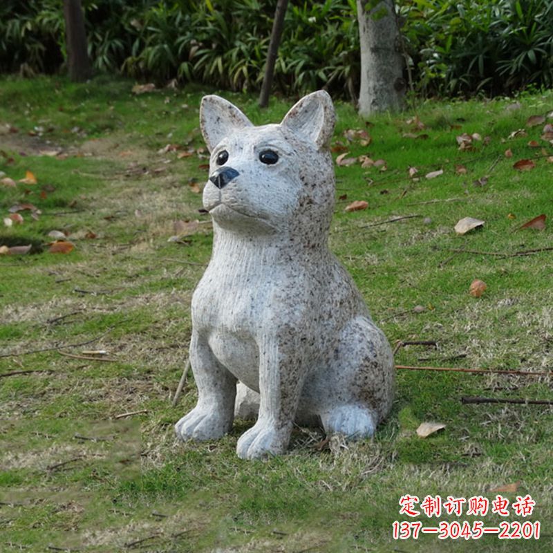 南通小狗花岗岩石雕