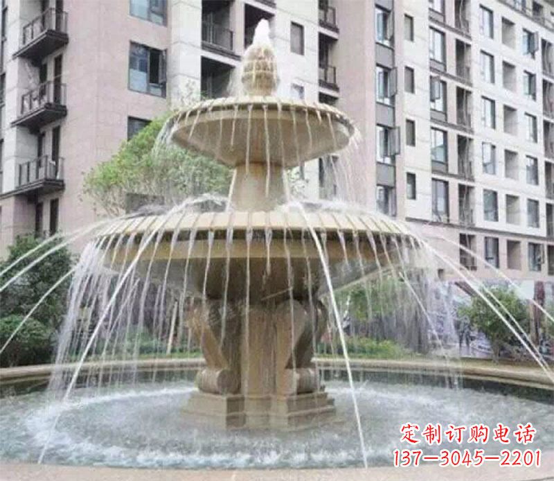 南通小区大型喷泉景观石雕