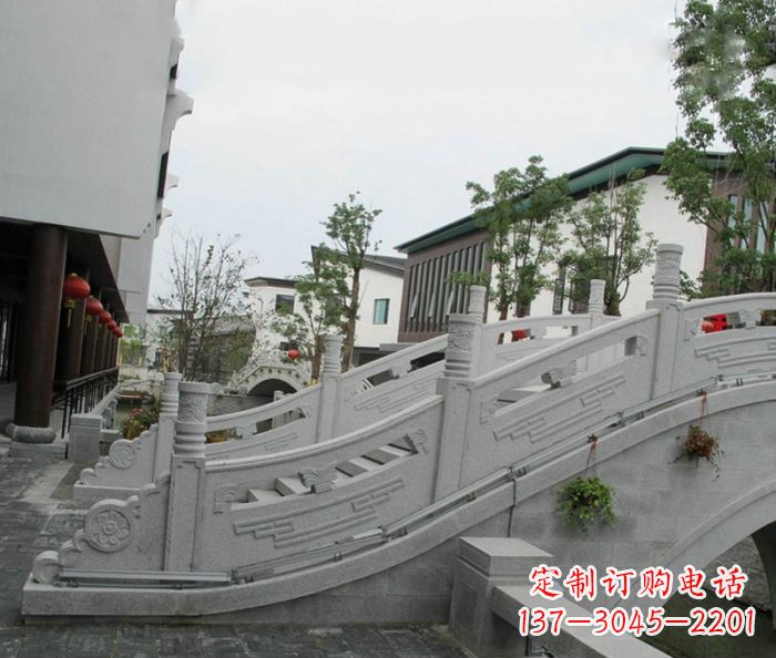 南通小区景观大理石拱桥