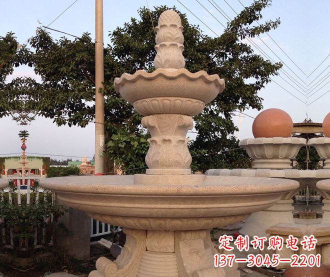 南通小区景观大型喷泉石雕 (4)