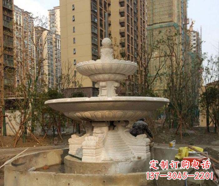 南通小区景观大型喷泉石雕 (3)
