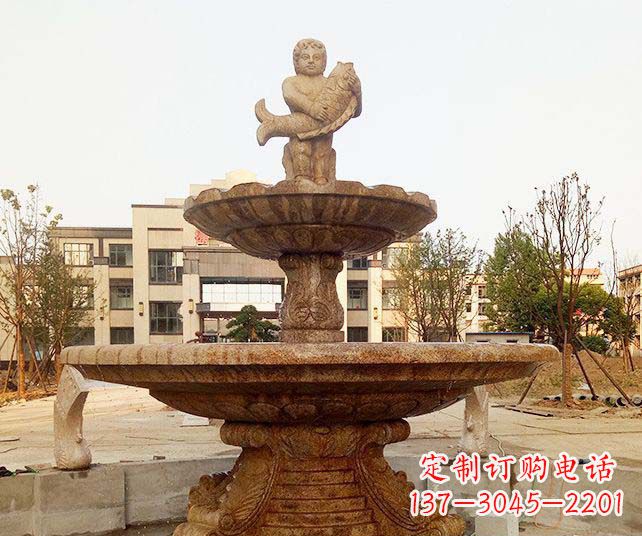 南通小区景观欧式喷泉石雕