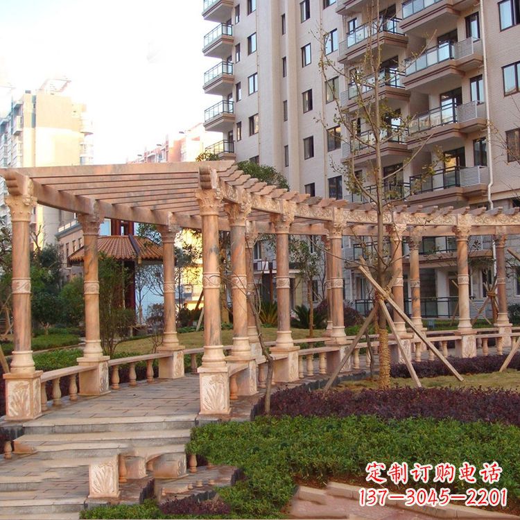 南通小区石雕花架长廊