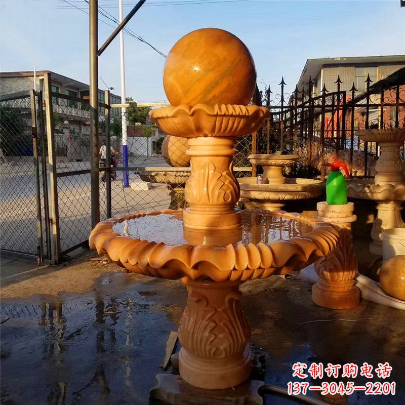 南通小区石雕喷泉塔