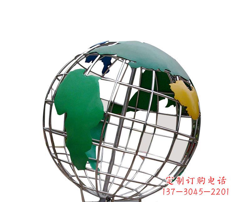南通校园不锈钢地球仪摆件雕塑