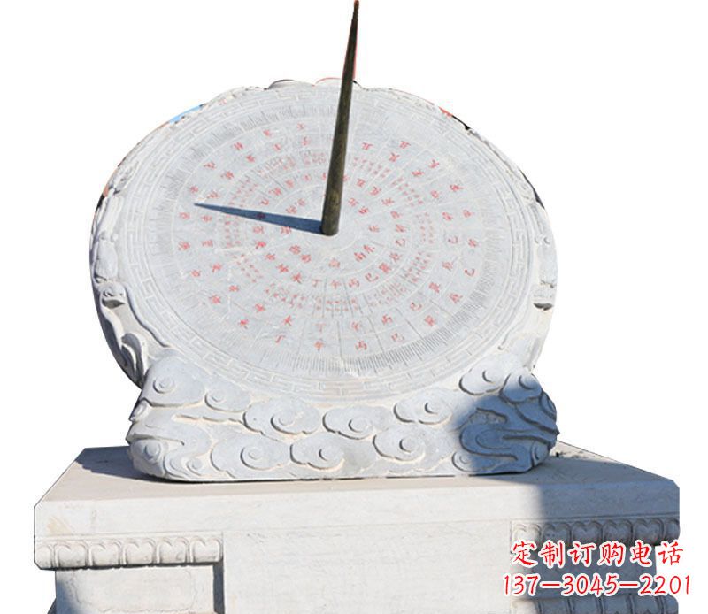 南通校园大理石日晷景观石雕 (3)