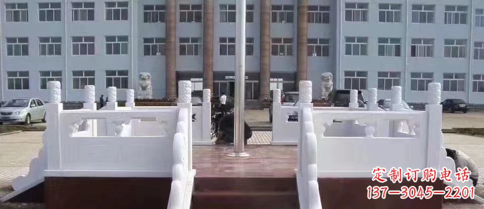 南通校园汉白玉升旗台石雕